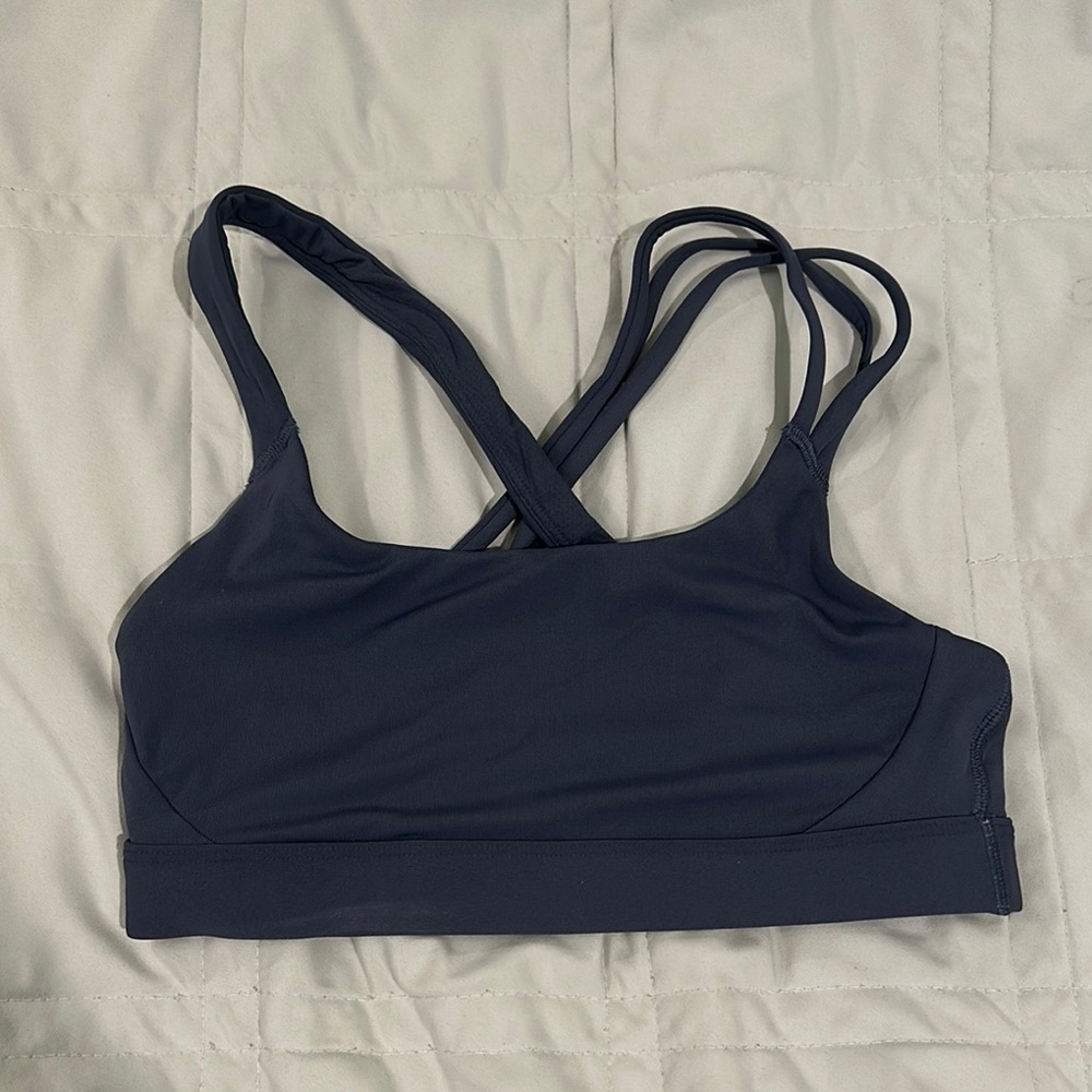 Athleta Black Strappy Sports Bra Intimates